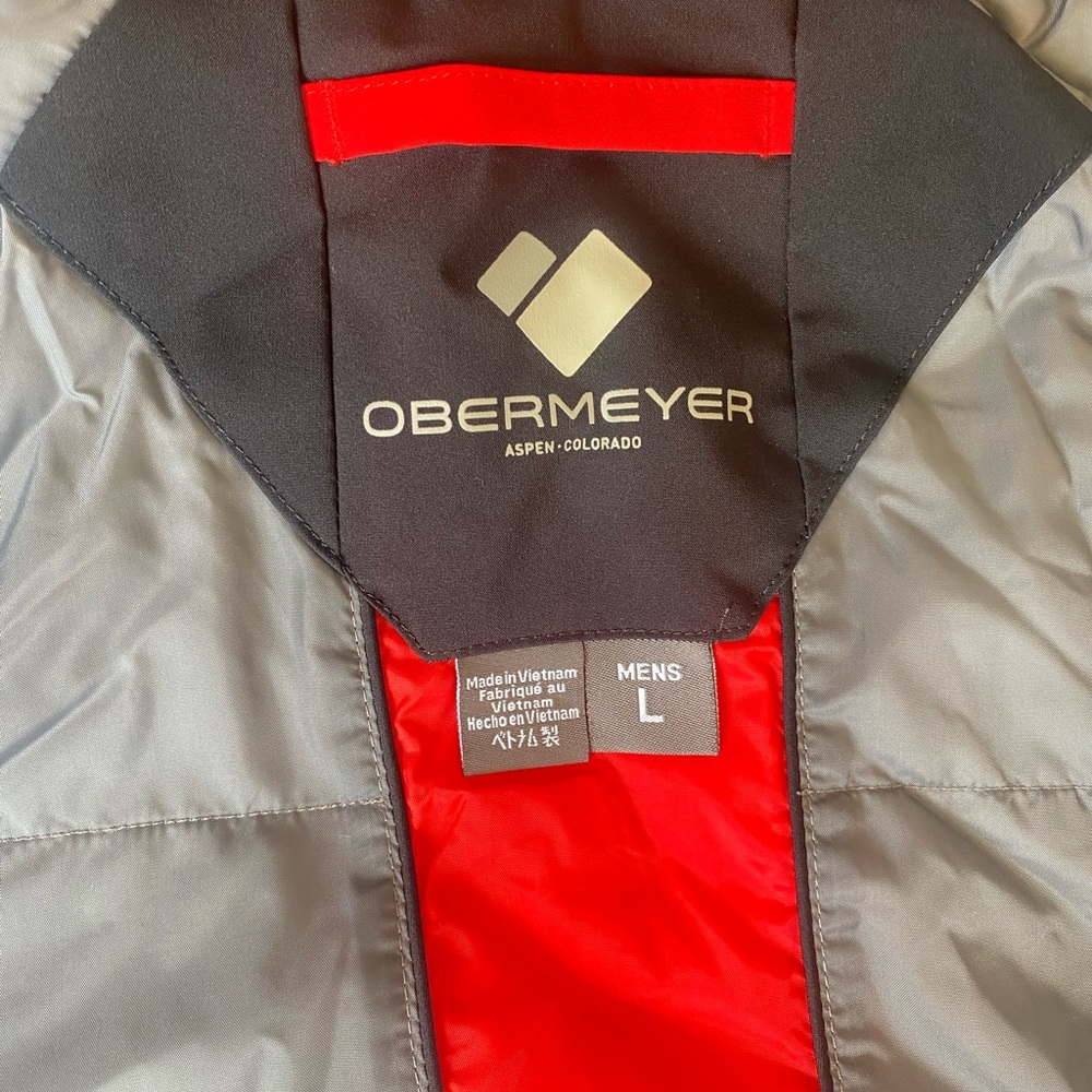 Obermeyer Foundation Snow Insulated Red/Black Skiing-Jacket Men’s Large NWOT - Picture 11 of 16